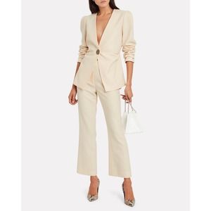 REJINA PYO Maeve Cropped Flare Wool Pants